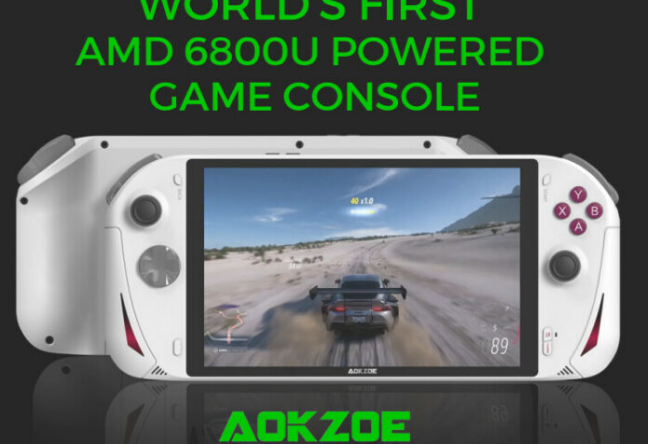 搭载 AMD Ryzen 6800U 的 AOKZOE A1 手持控制台在 Kickstarter 上推出