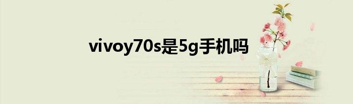 vivoy70s是5g手机吗