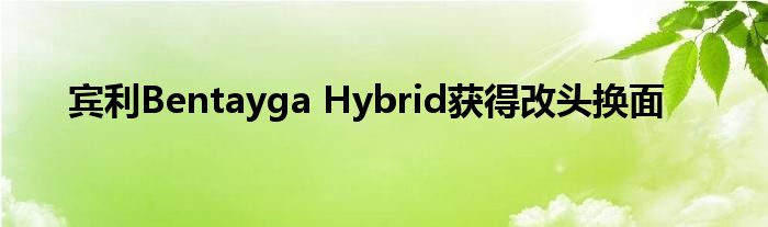 宾利Bentayga Hybrid获得改头换面