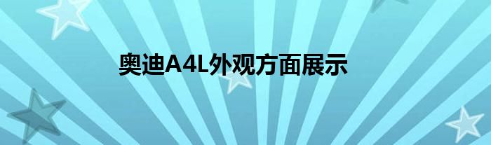 奥迪A4L外观方面展示