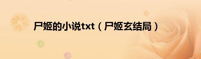 尸姬的小说txt（尸姬玄结局）