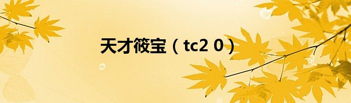 天才筱宝（tc2 0）