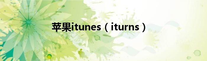 苹果itunes（iturns）