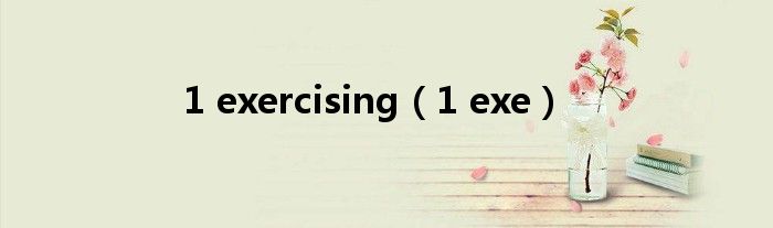 1 exercising（1 exe）