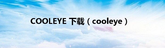 COOLEYE 下载（cooleye）