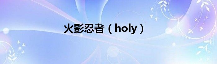 火影忍者（holy）