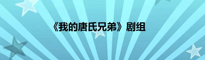 《我的唐氏兄弟》剧组