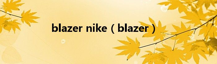 blazer nike（blazer）