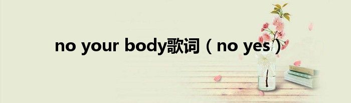 no your body歌词（no yes）