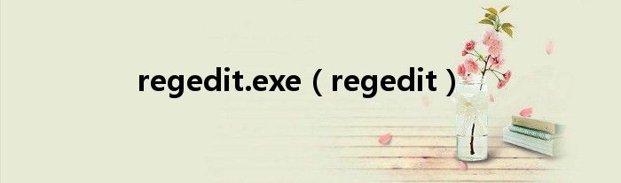 regedit.exe（regedit）