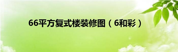 66平方复式楼装修图（6和彩）