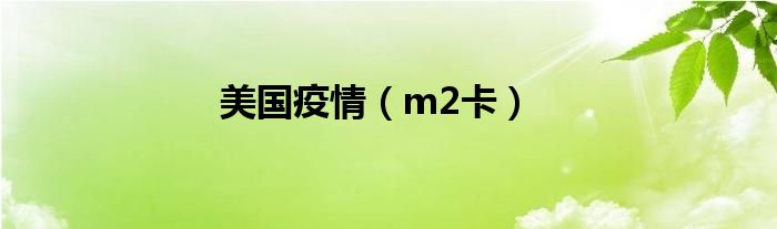 美国疫情（m2卡）