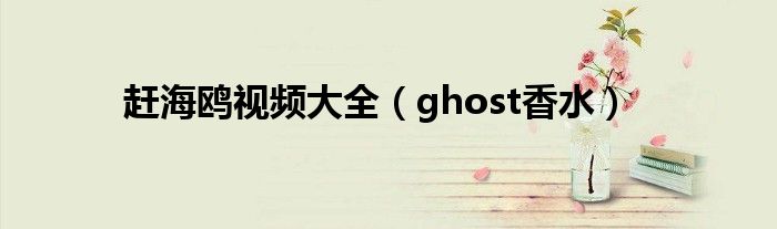 赶海鸥视频大全（ghost香水）