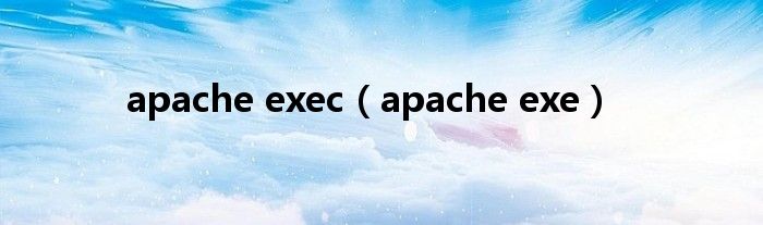 apache exec（apache exe）