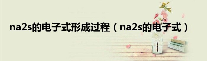 na2s的电子式形成过程（na2s的电子式）