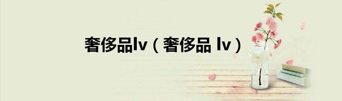 奢侈品lv（奢侈品 lv）