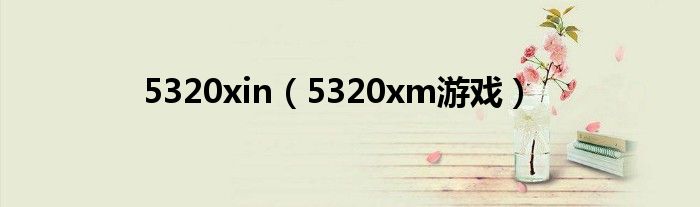 5320xin（5320xm游戏）