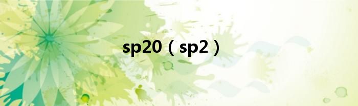 sp20（sp2）