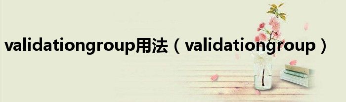 validationgroup用法（validationgroup）