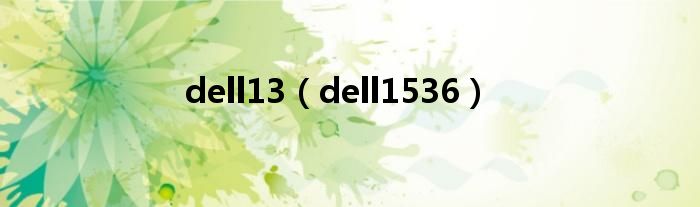 dell13（dell1536）