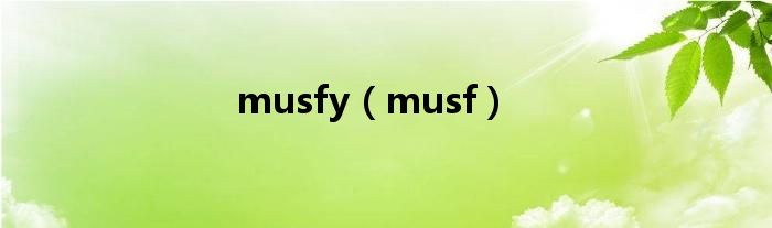 musfy（musf）