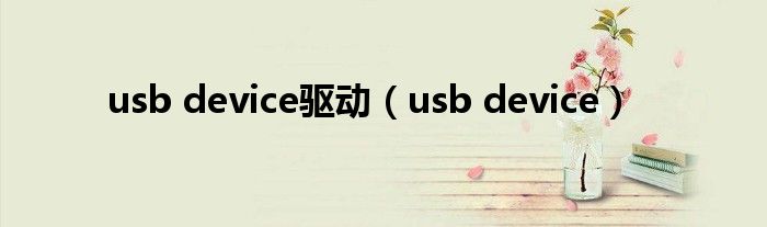 usb device驱动（usb device）