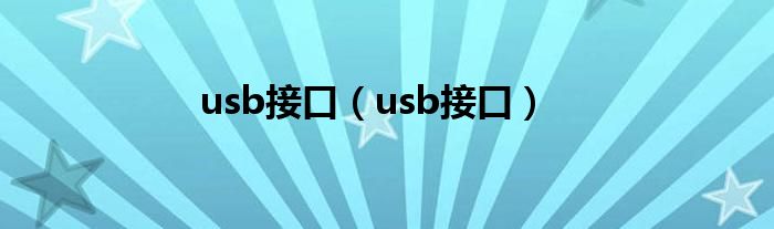 usb接口（usb接口）