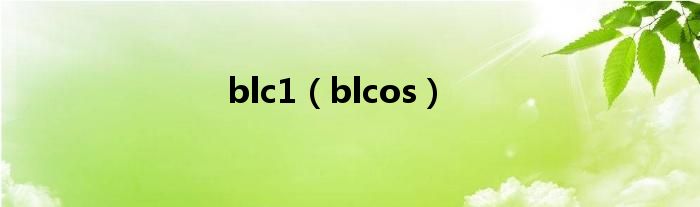 blc1（blcos）