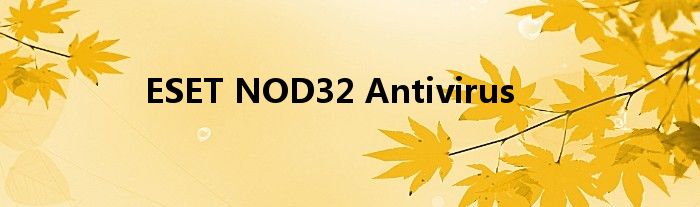 ESET NOD32 Antivirus