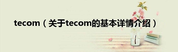 tecom（关于tecom的基本详情介绍）