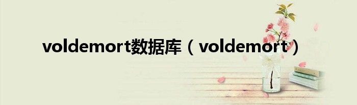 voldemort数据库（voldemort）