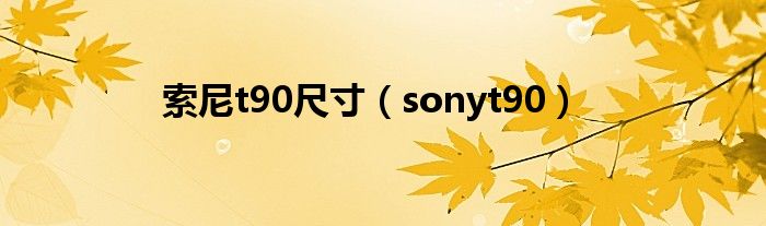 索尼t90尺寸（sonyt90）