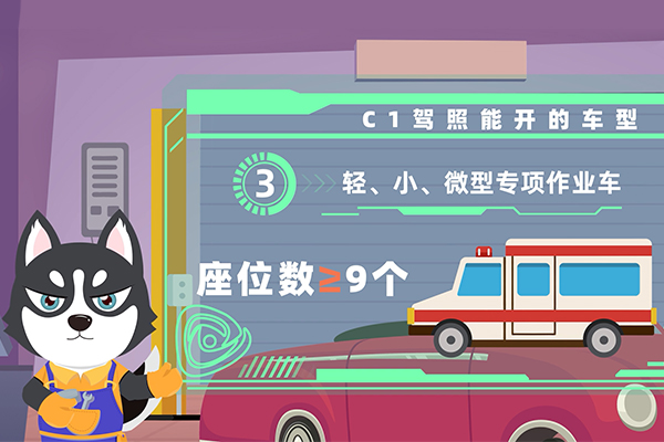 c1驾照能开什么车