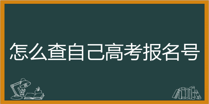 怎么查自己高考报名号