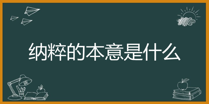 纳粹的本意是什么