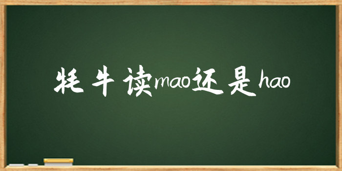 牦牛读mao还是hao改过吗