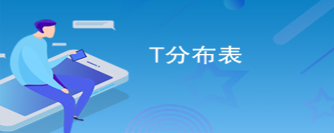 t分布表怎么查