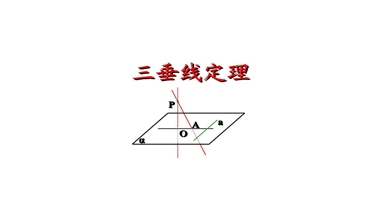 三垂线定理及其逆定理