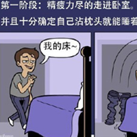 关于失眠的几个阶段搞笑漫画图片带字 今天你失眠了吗