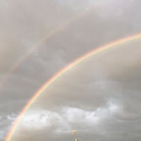 北京彩虹图片高清素材 北京雨后天空惊现双彩虹