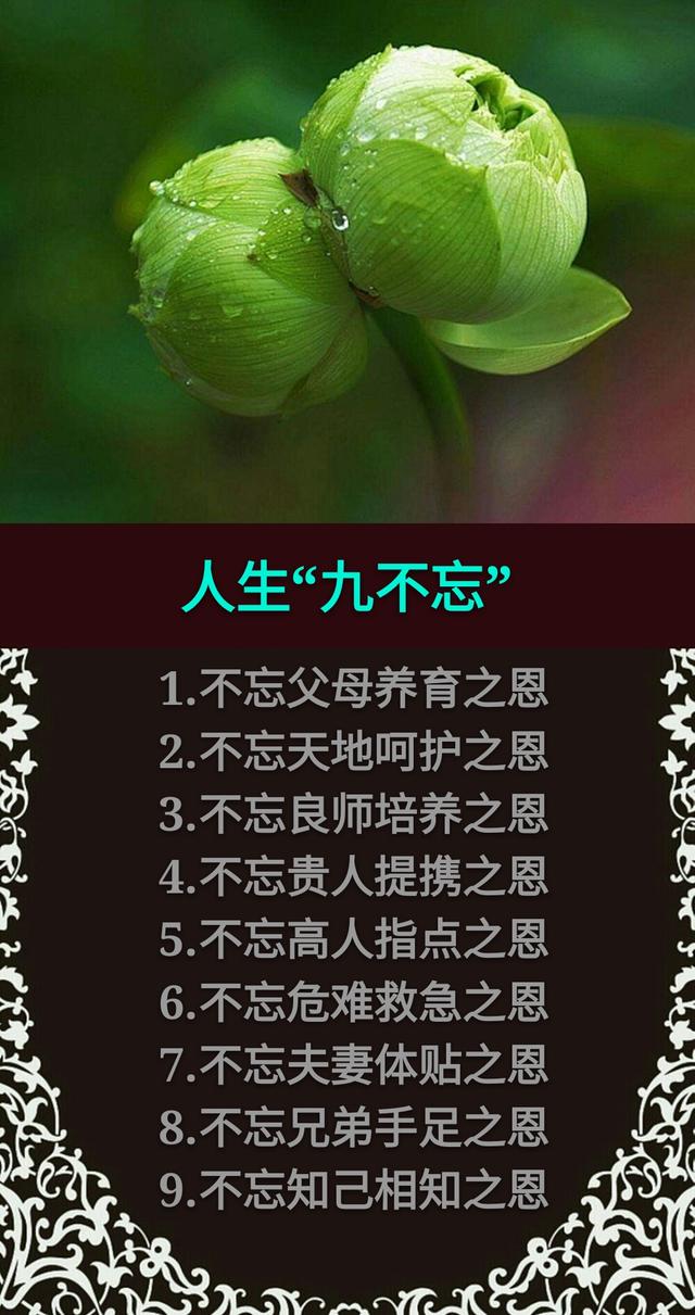 人生：9不忘，9不可，9不帮，9不过，9不交「句句精辟」