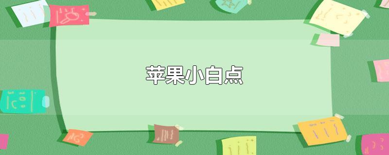 苹果小白点