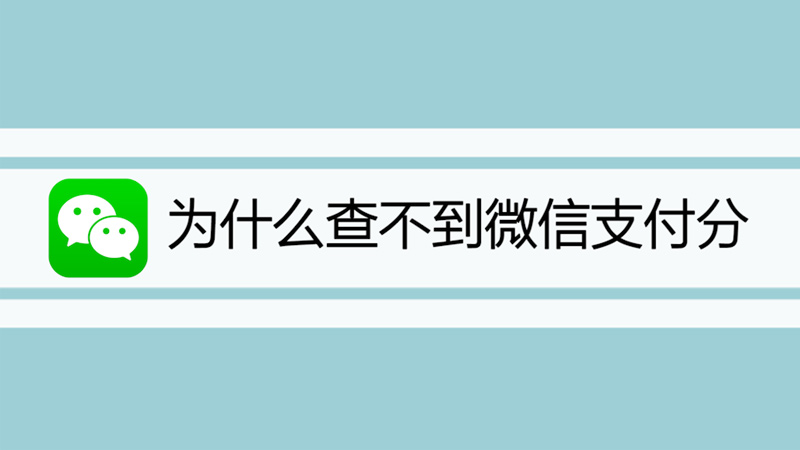 为什么查不到微信支付分