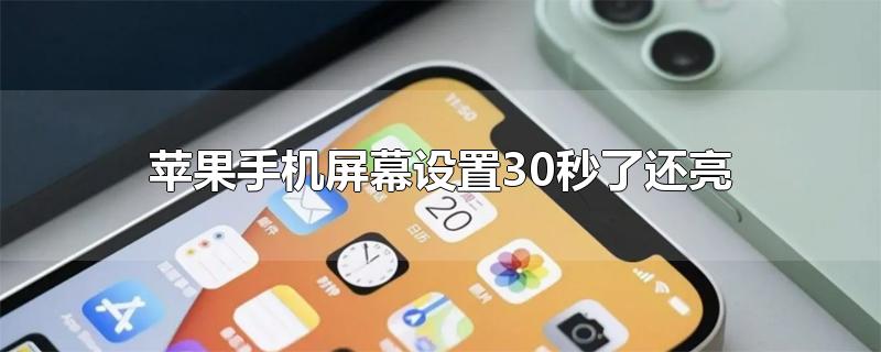 苹果手机屏幕设置30秒了还亮