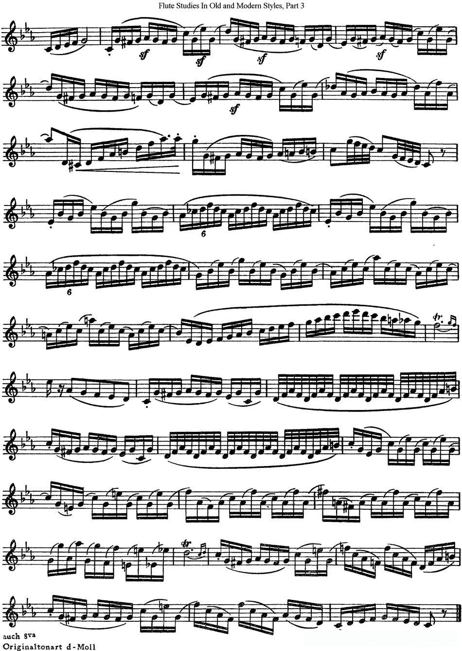 斯勒新老风格长笛练习重奏曲（第三部分）（NO.36-NO.37）