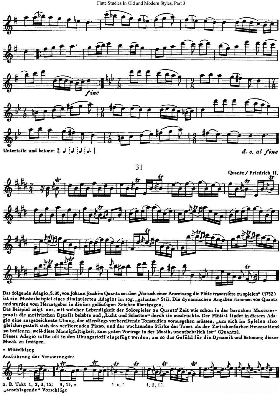 斯勒新老风格长笛练习重奏曲（第三部分）（NO.29-NO.31）