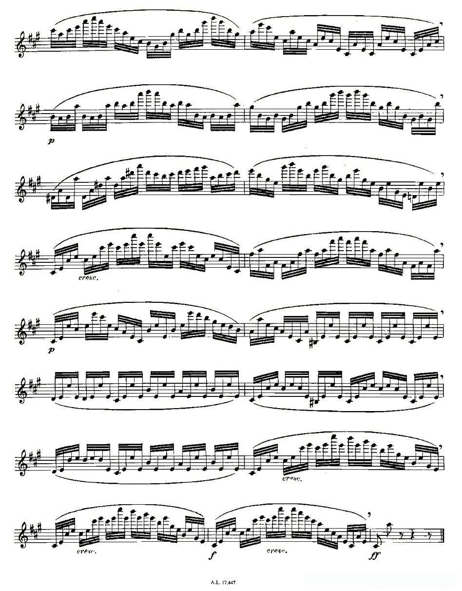 Moyse - 25 Studies after Czerny flute  [9]（25首改编自车尔尼作品的练习曲）