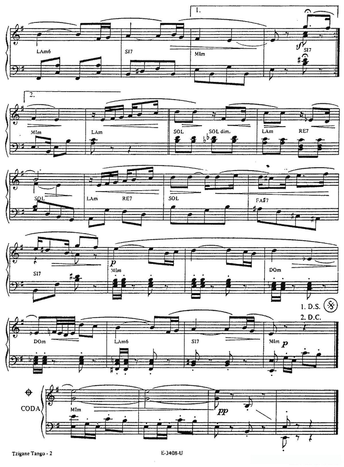 Piazzolla合集：5、Tzigand Tango（古典探戈）