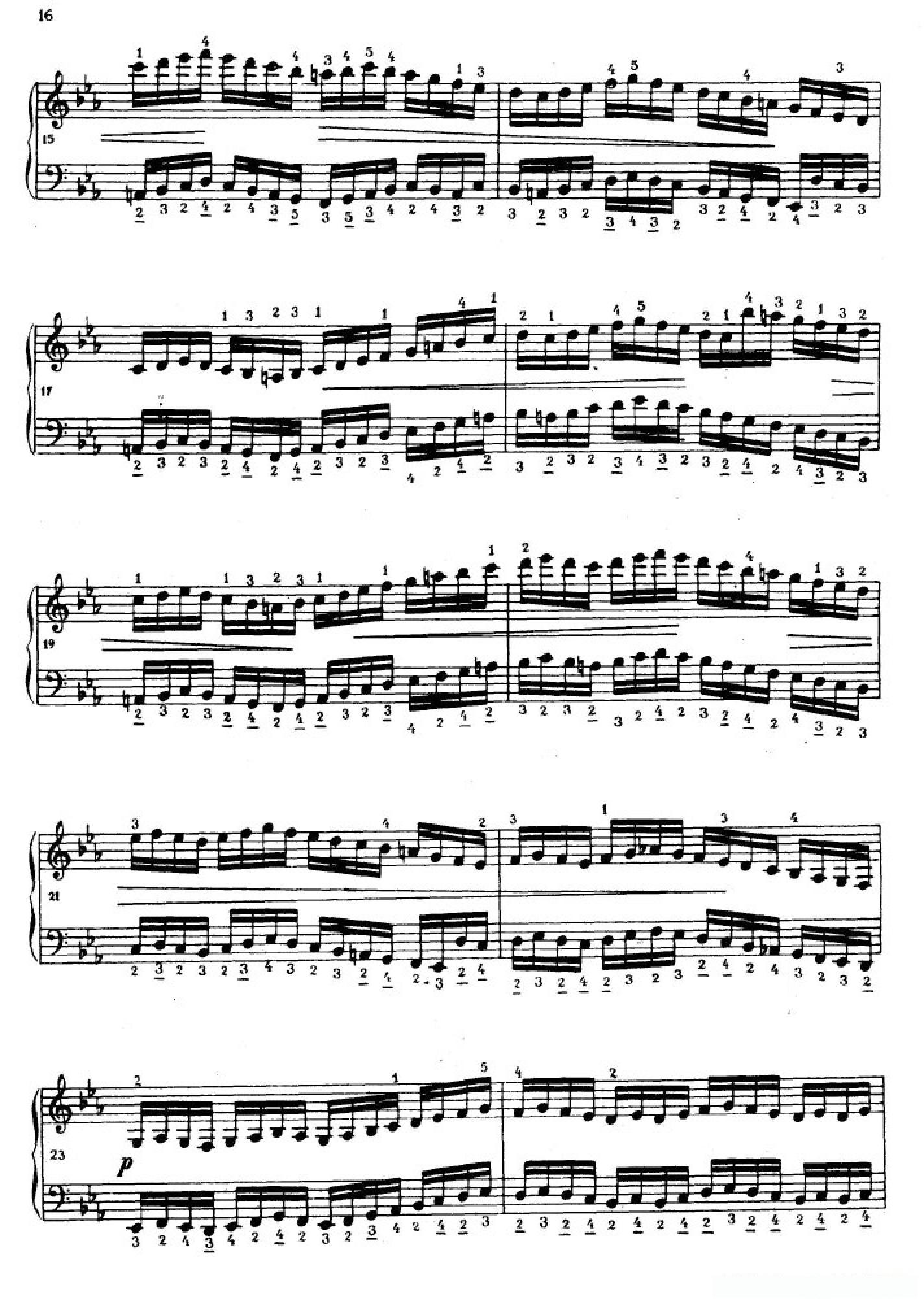 《车尔尼手风琴练习曲集》第Ⅳ册（第3——5首）