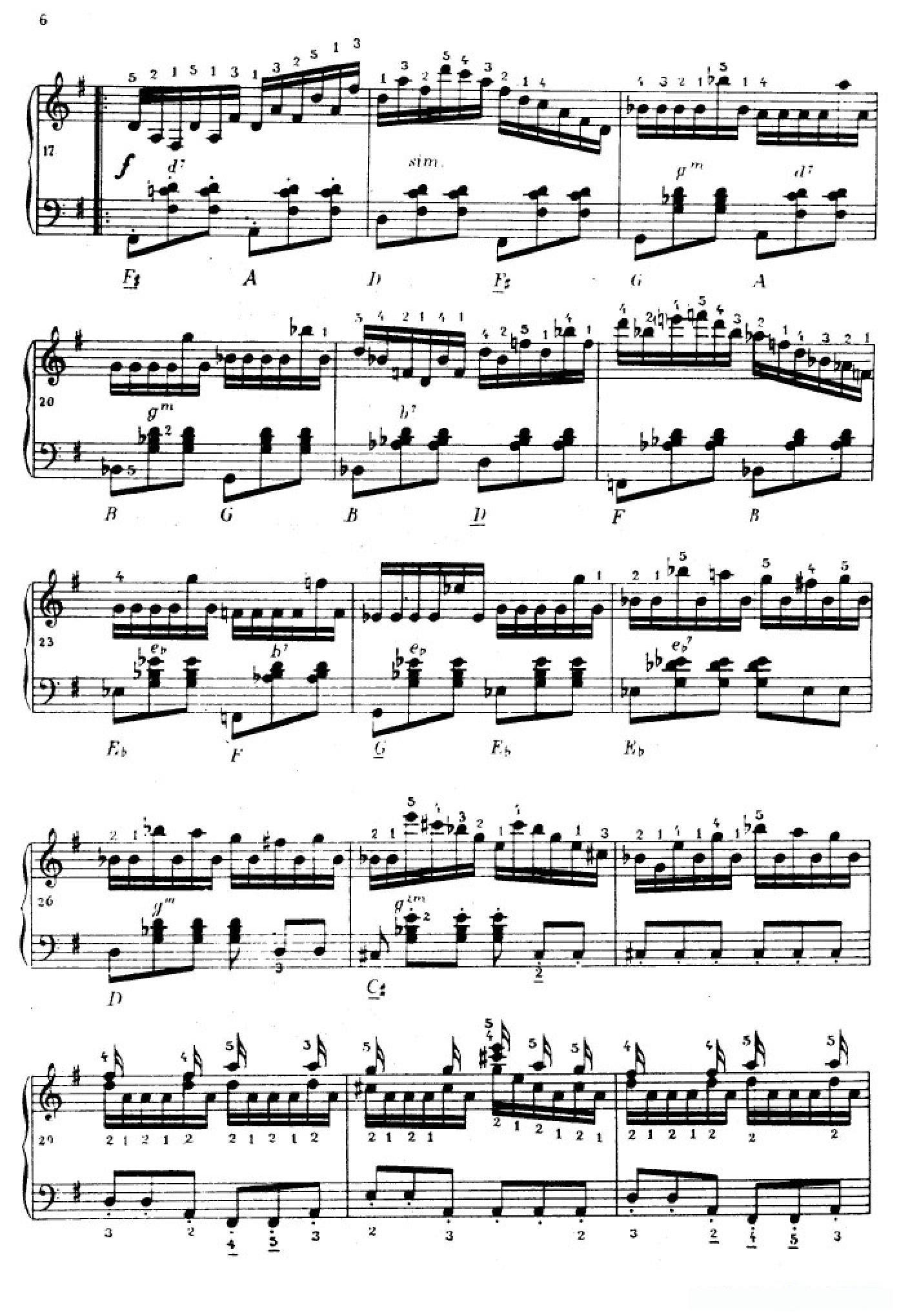 《车尔尼手风琴练习曲集》第Ⅳ册（第1——2首）